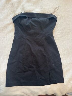 garage leather dress Garage | Dresses | Garage Black Strapless Faux Leather Dress